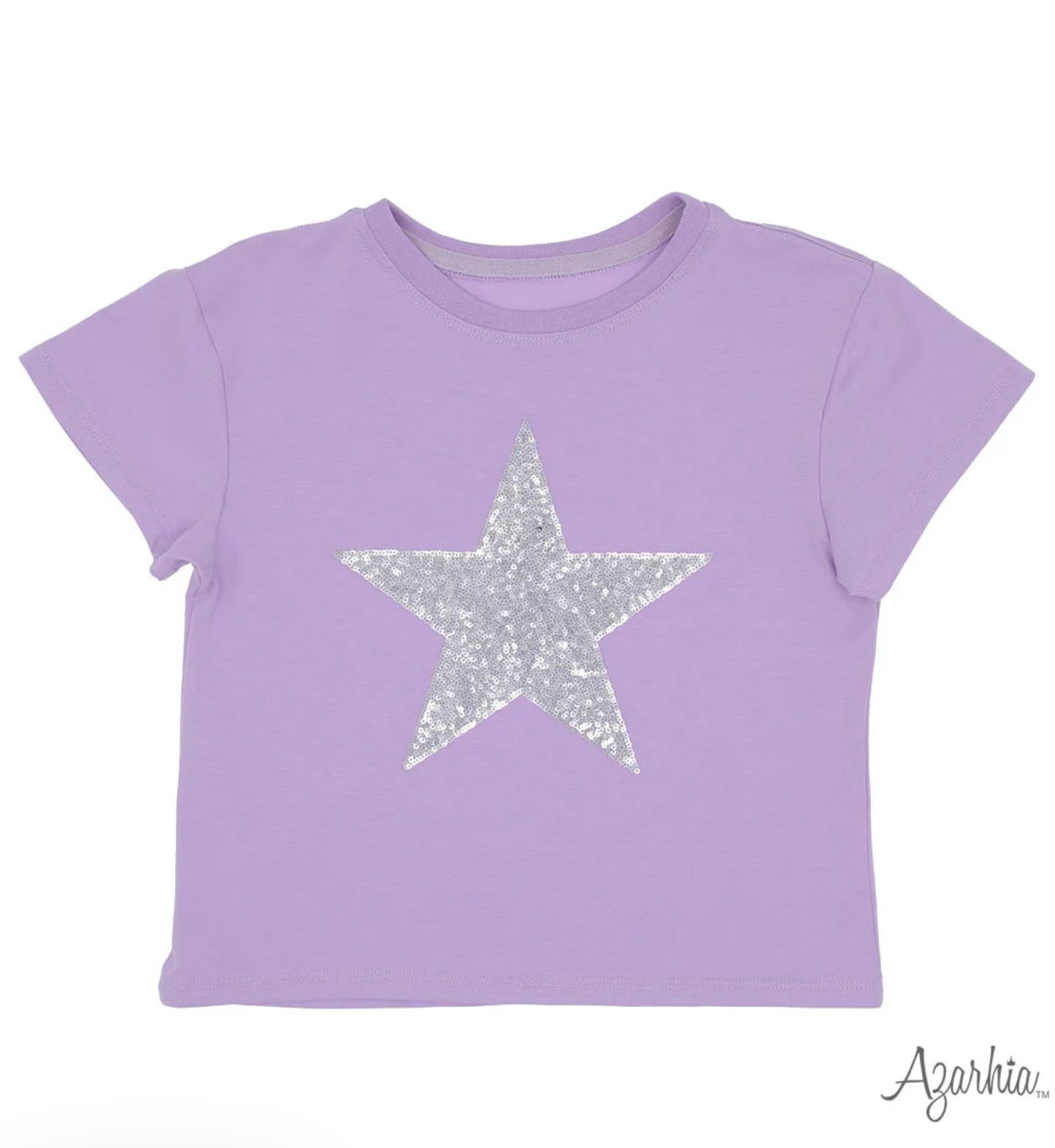 Lavender Boxy T Silver Star