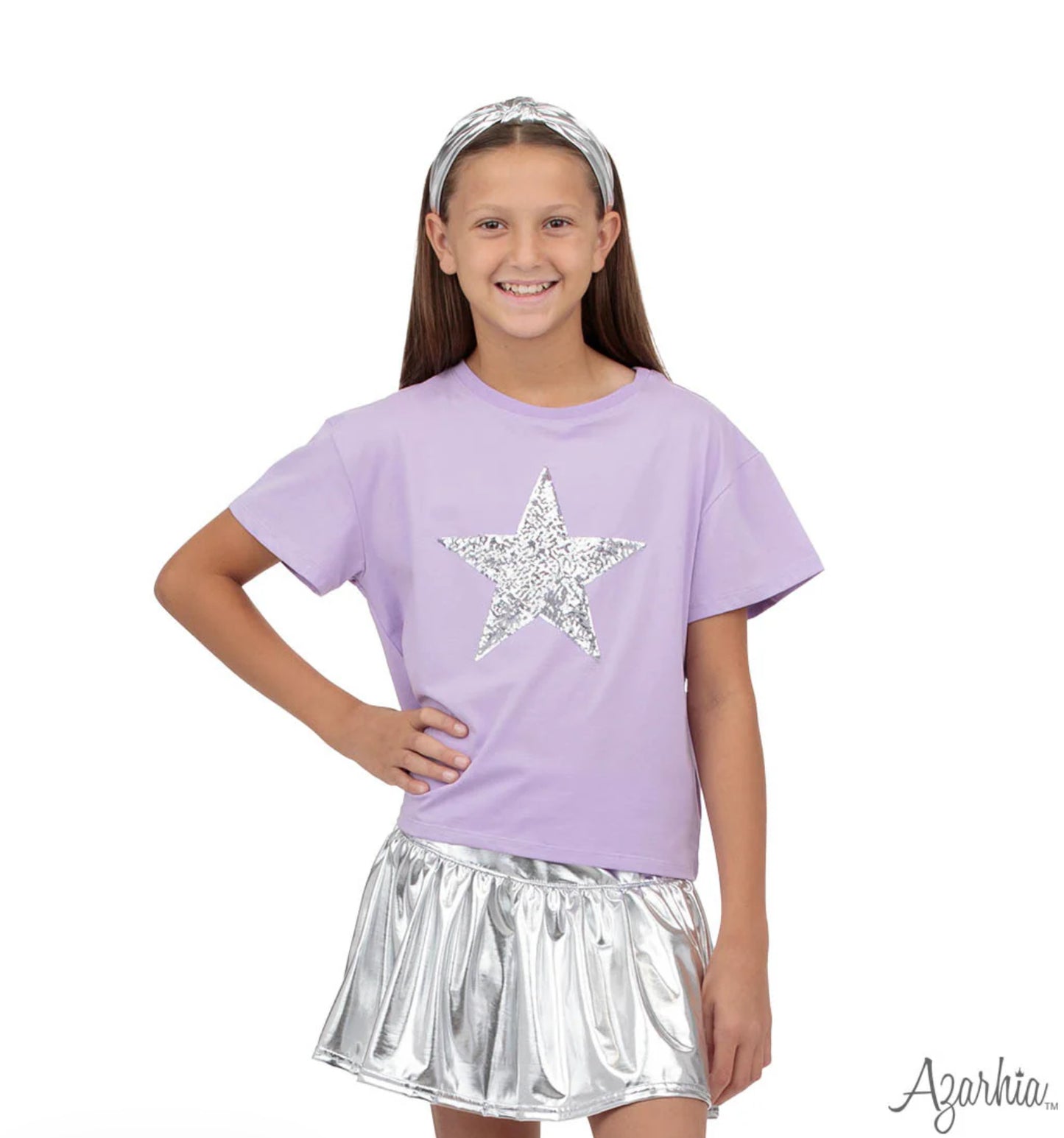 Silver Shimmer Skort