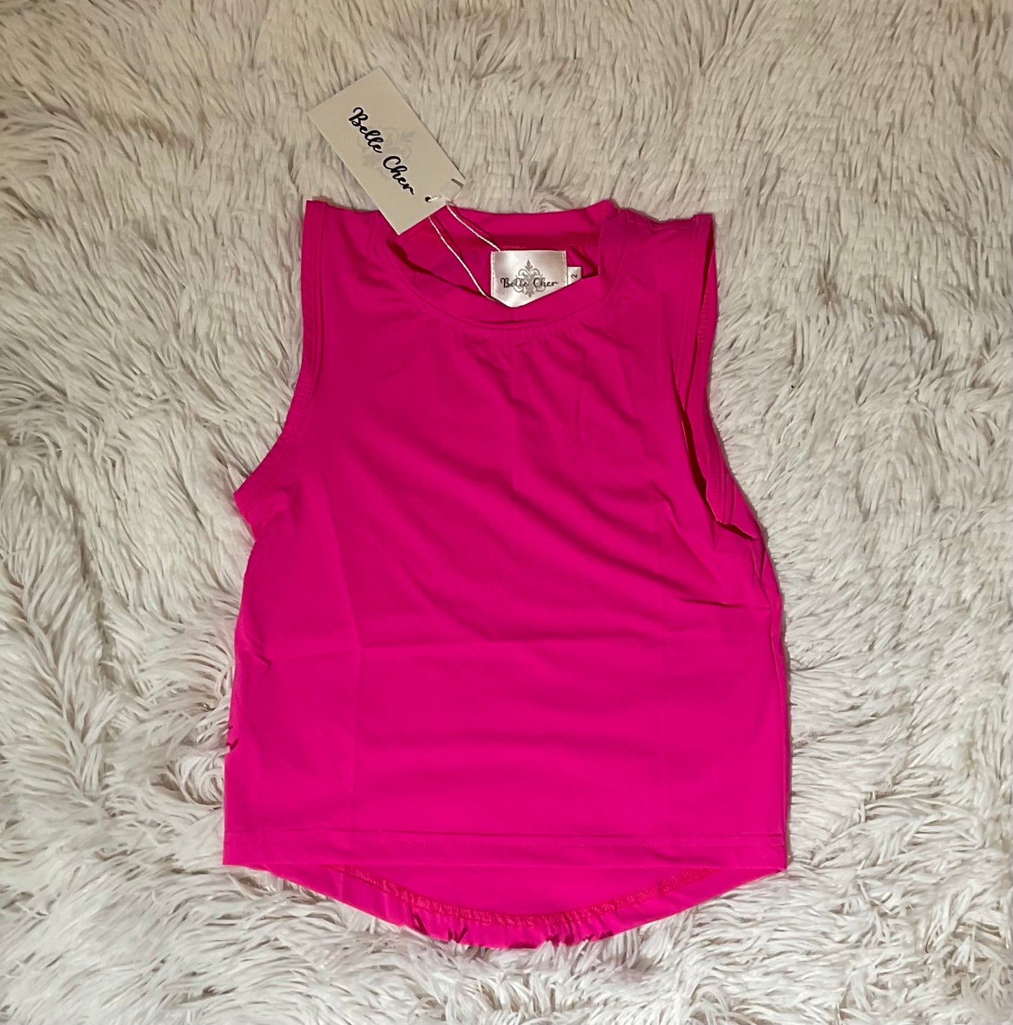 Hot Pink High Low Tank