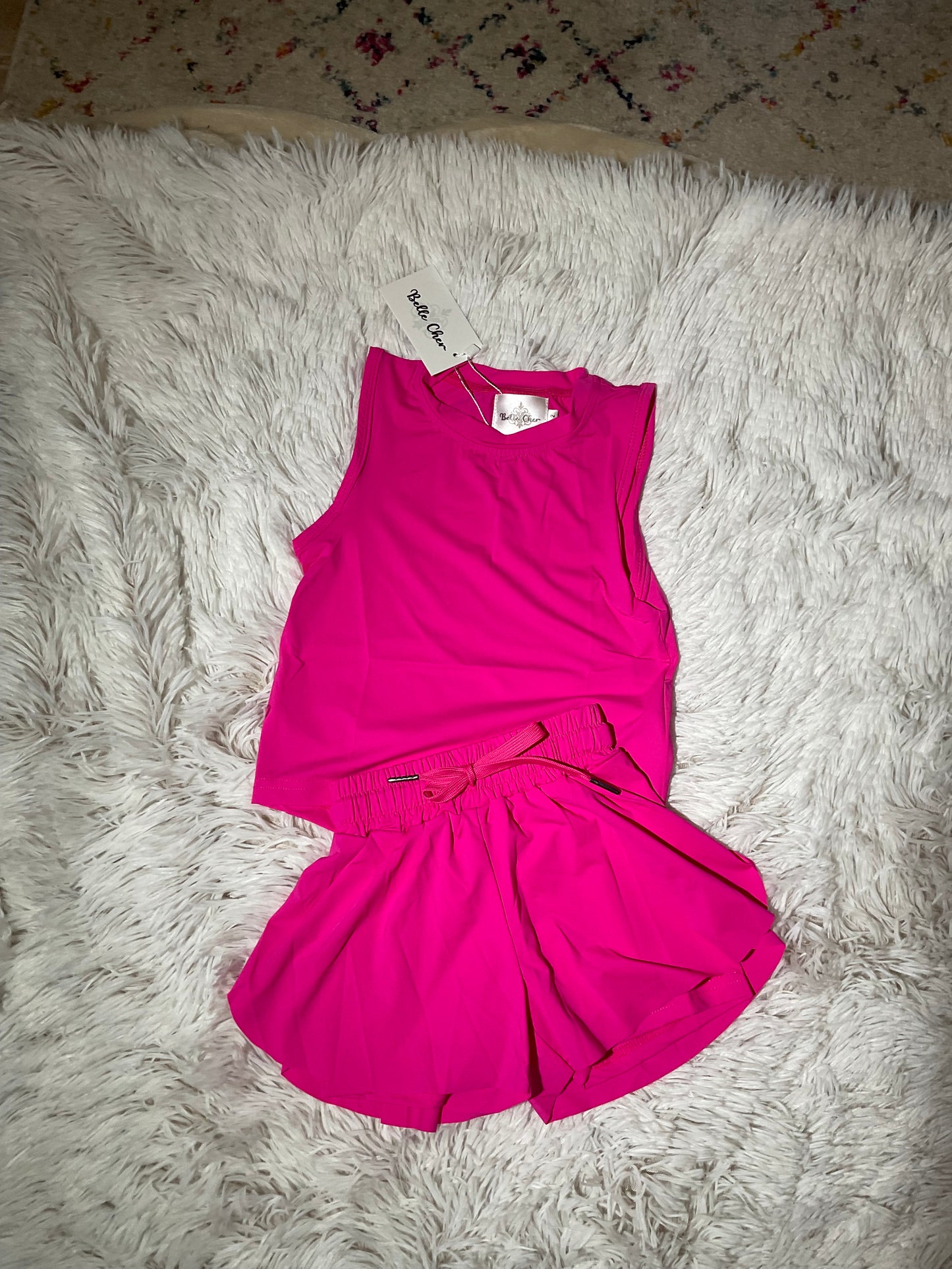 Hot Pink High Low Tank