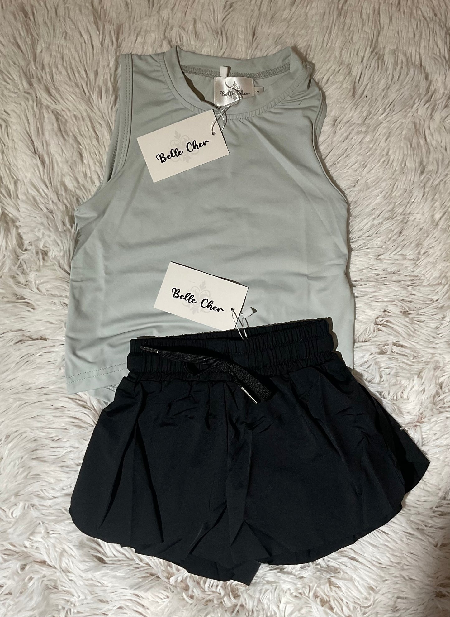 Grey High Low Tank