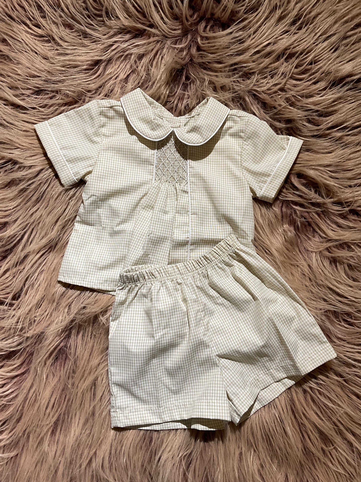 Light Tan Geometric Michael Set