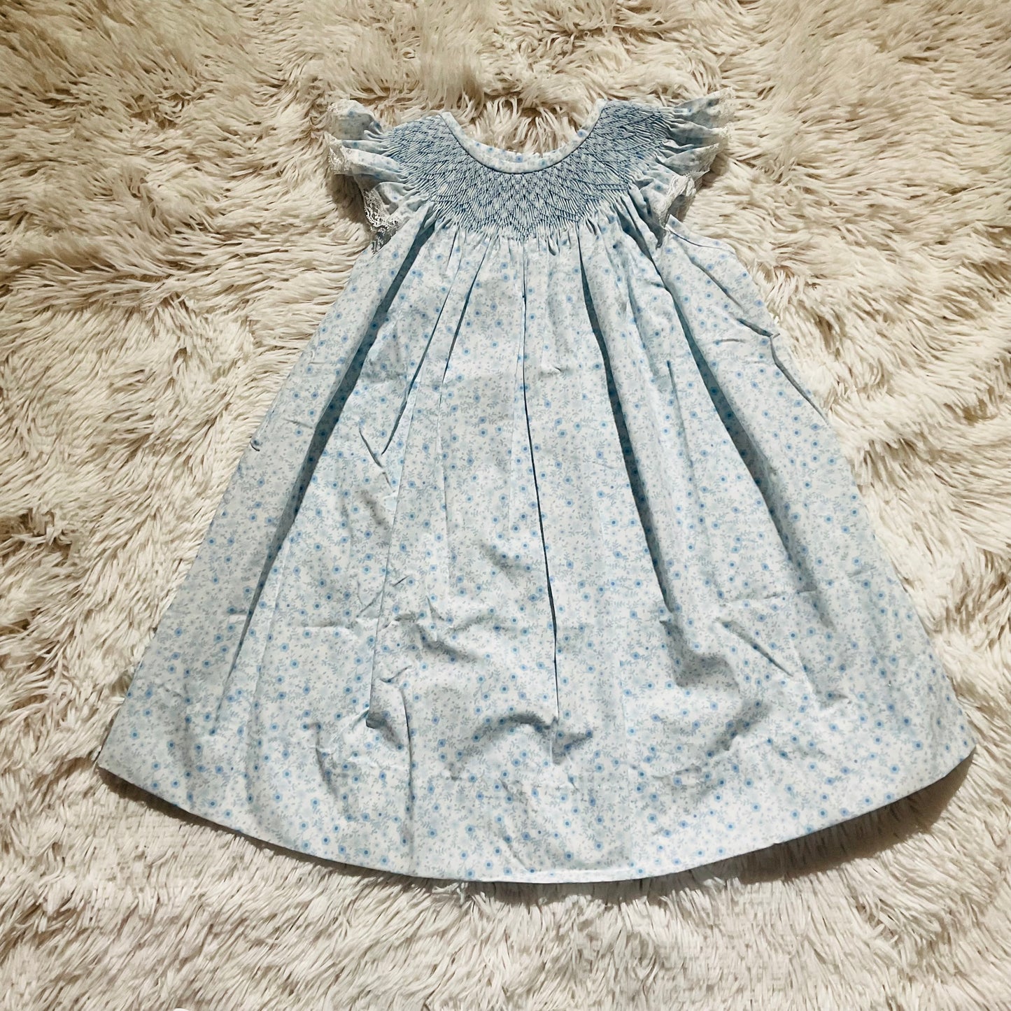 Blue Flower Meadow Aurora Dress