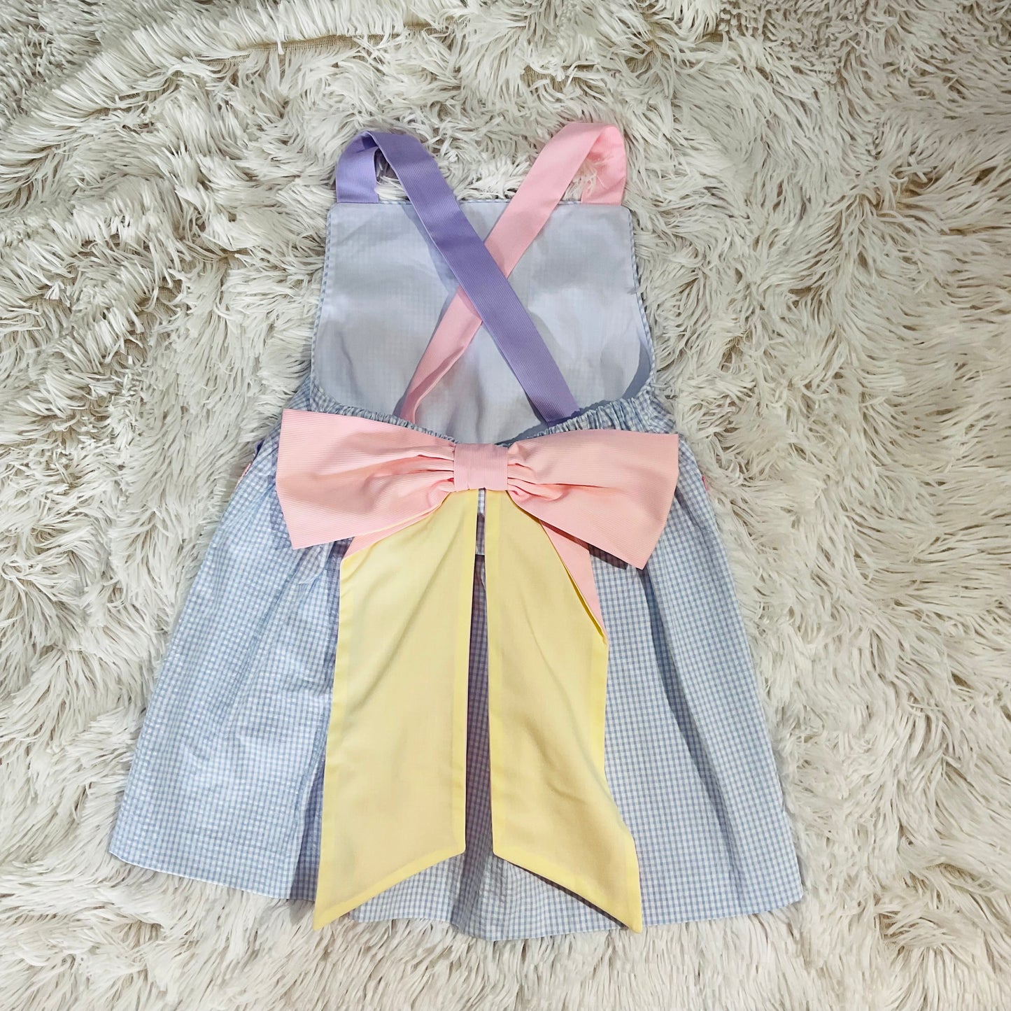 Rainbow Seersucker Dress