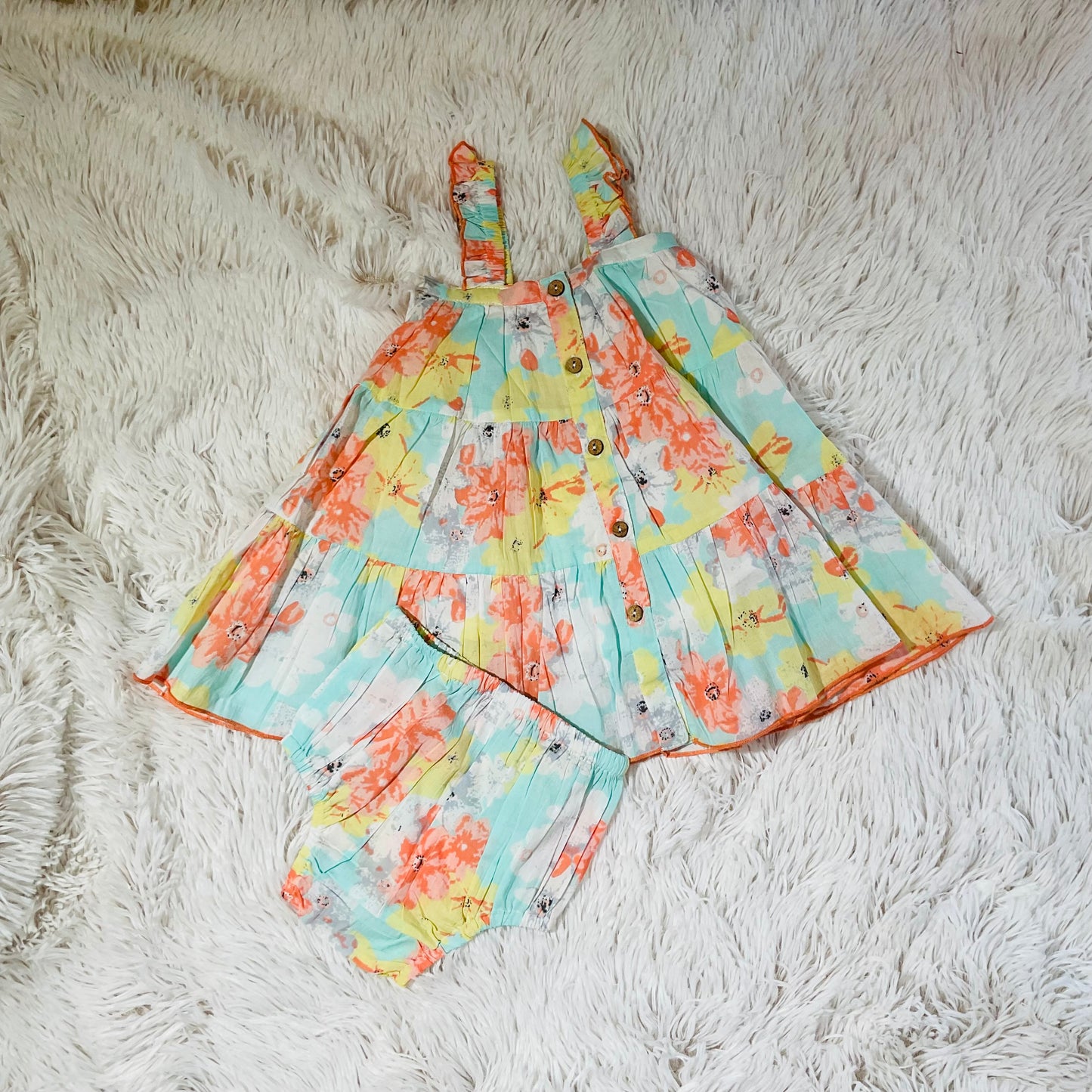 Coral & Turquoise Dress