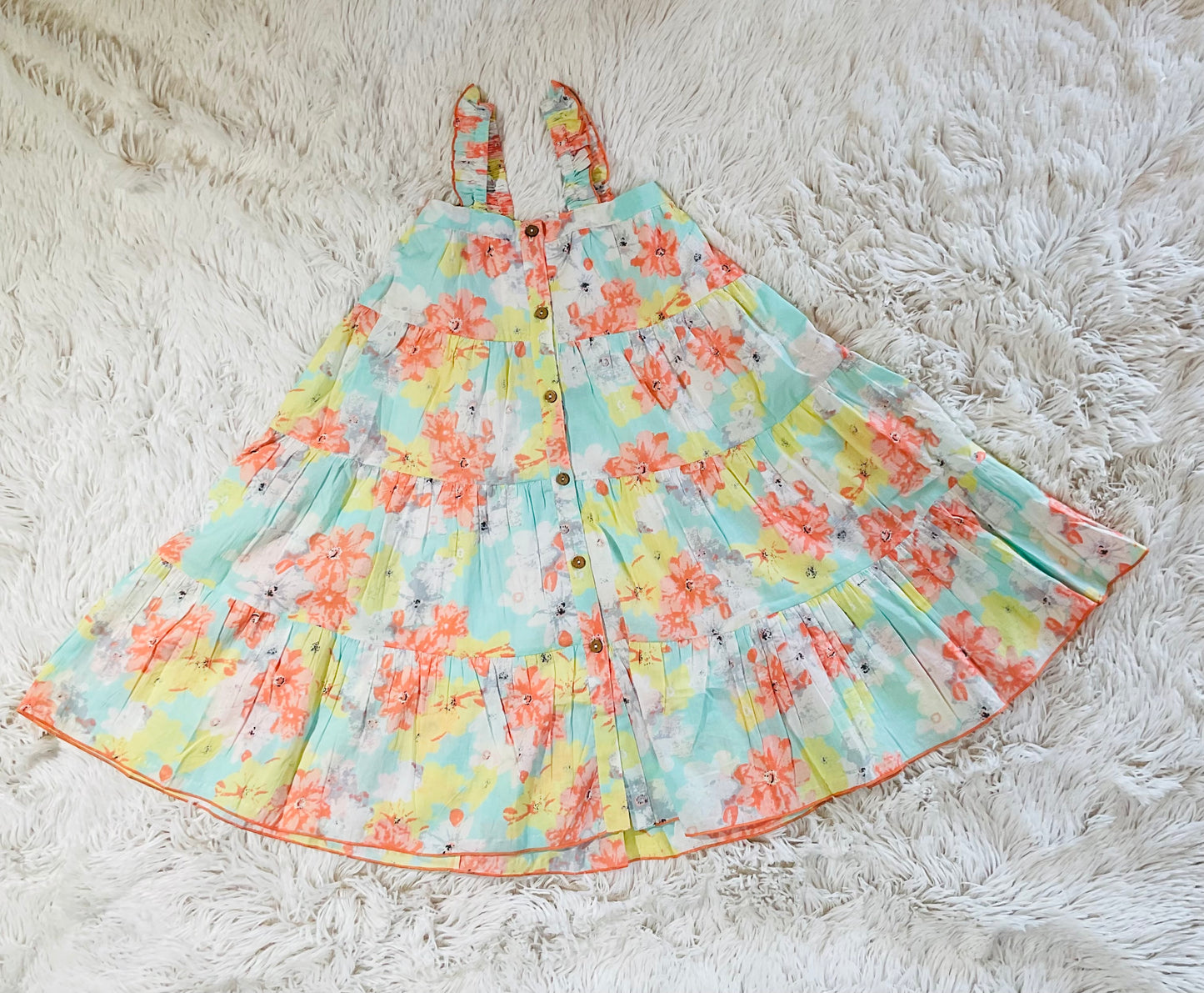 Coral & Turquoise Dress