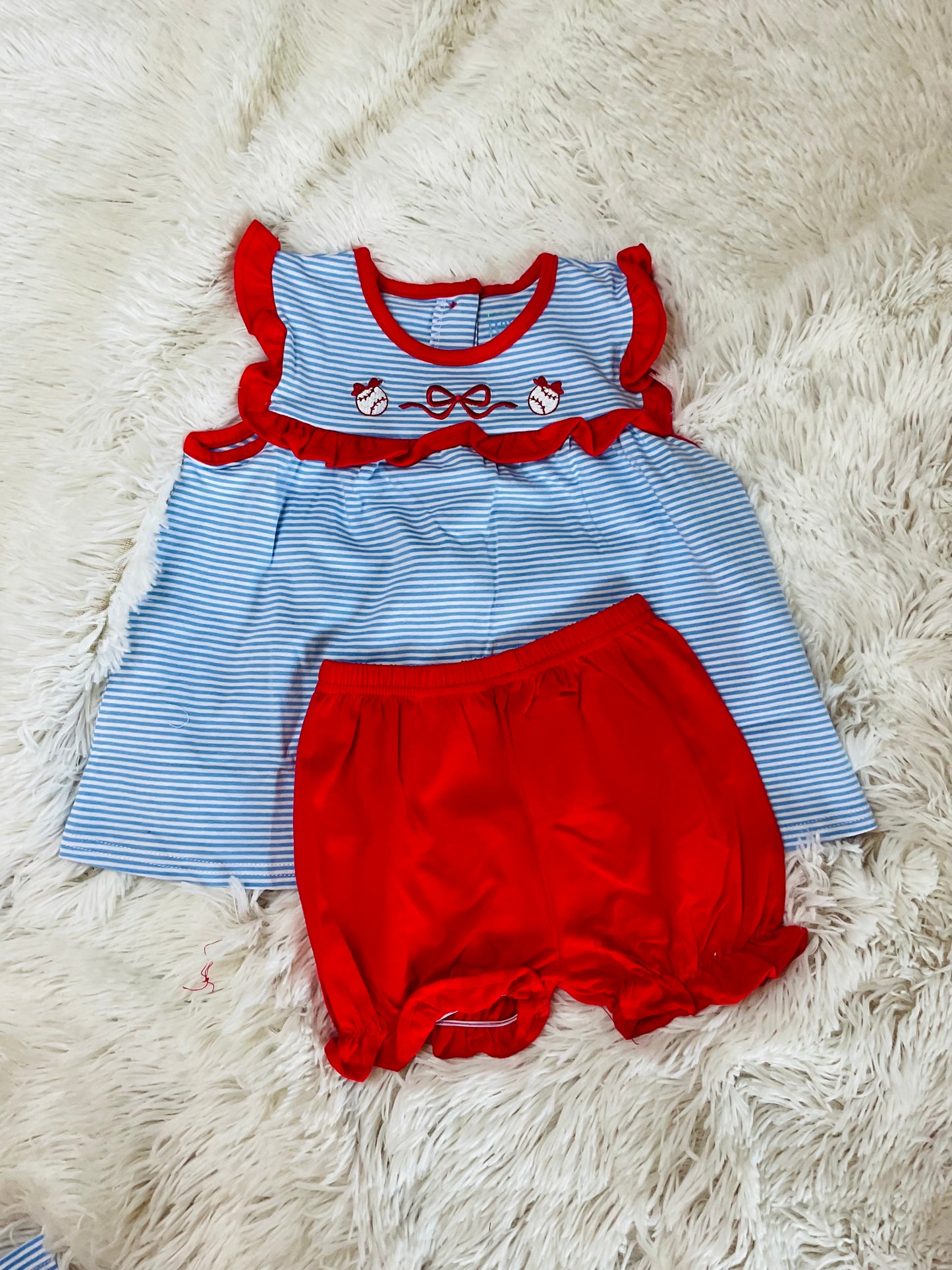 Baseball Bloomer Set