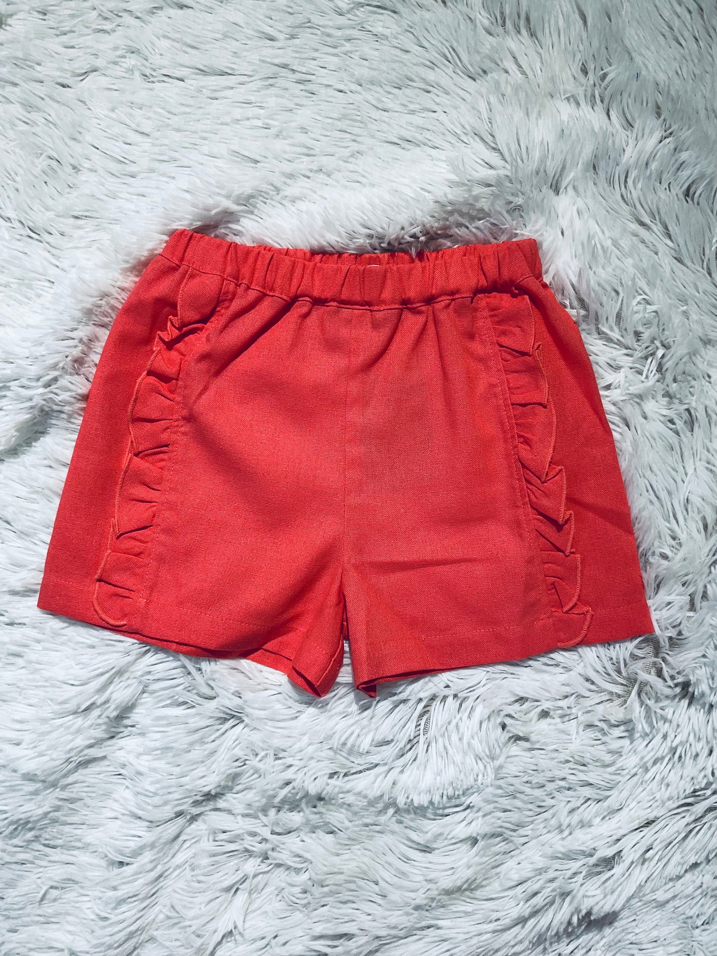 Coral Ruffle Short
