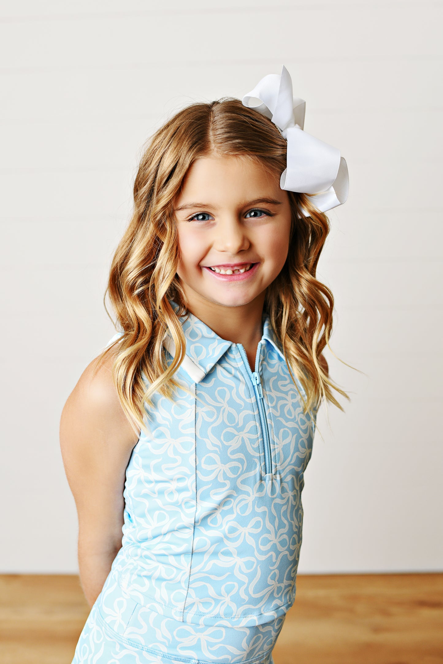 Sky Blue Bow Proper Set