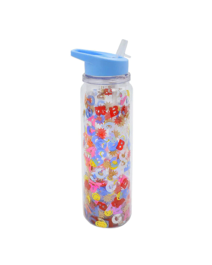 Alphabet Confetti Water Bottle