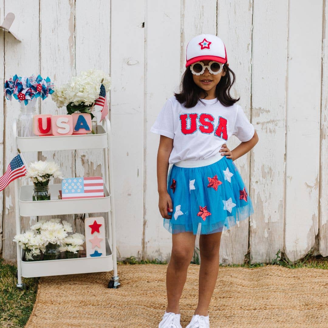 Patriotic Patch Kids Trucker Hat