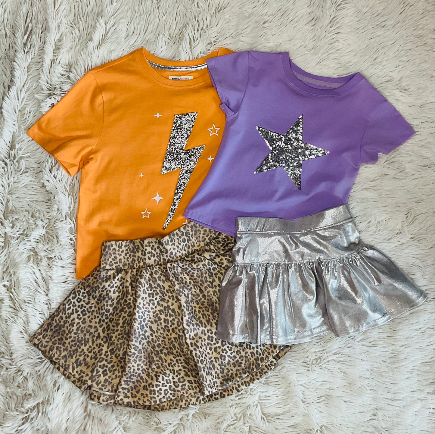Silver Shimmer Skort