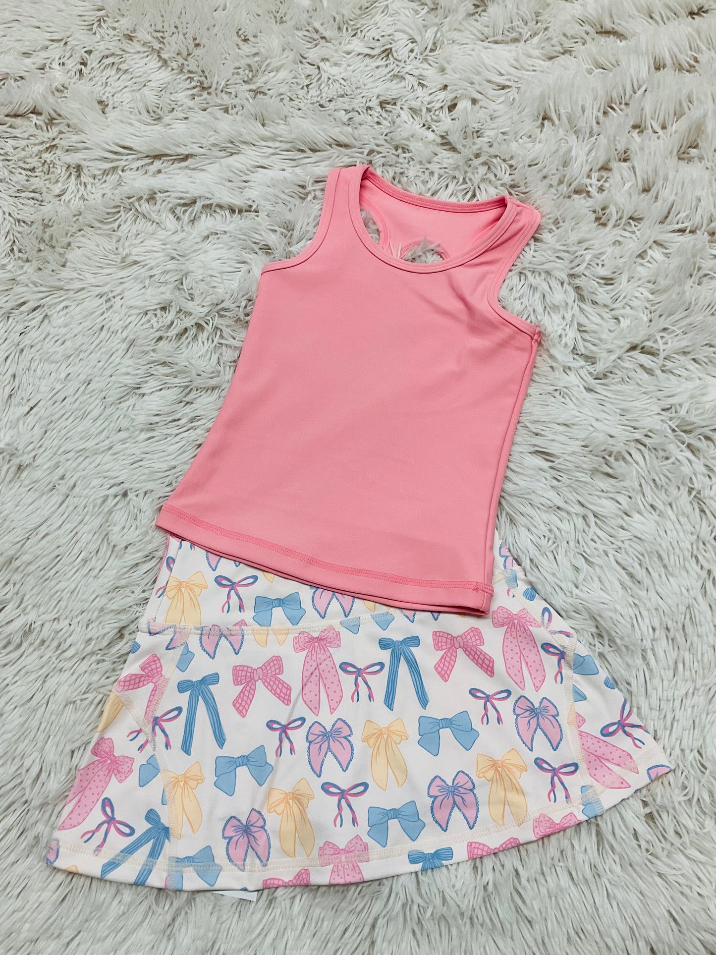 Spring Bows Tennis Skirt