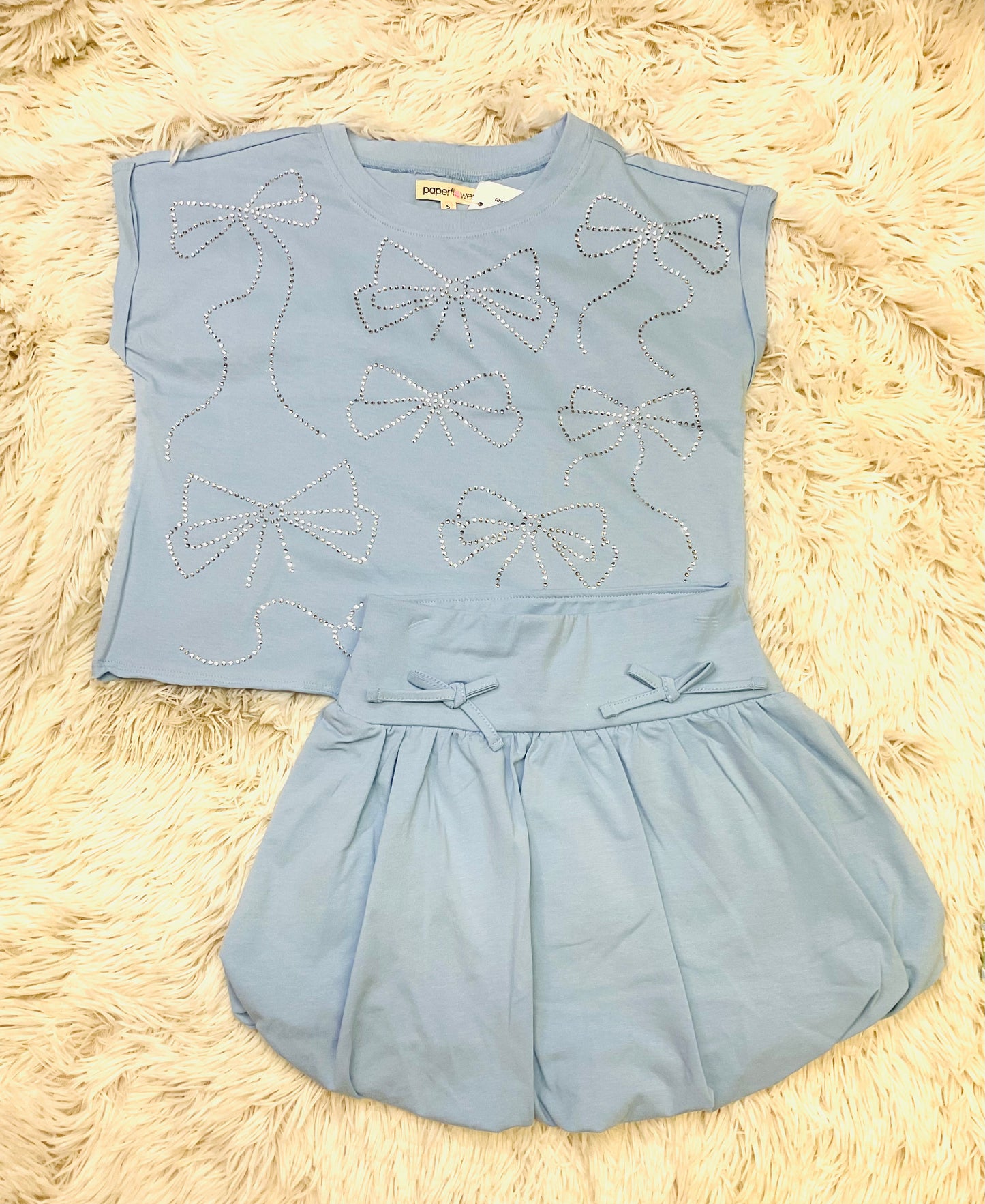 Rhinestone Bow Top
