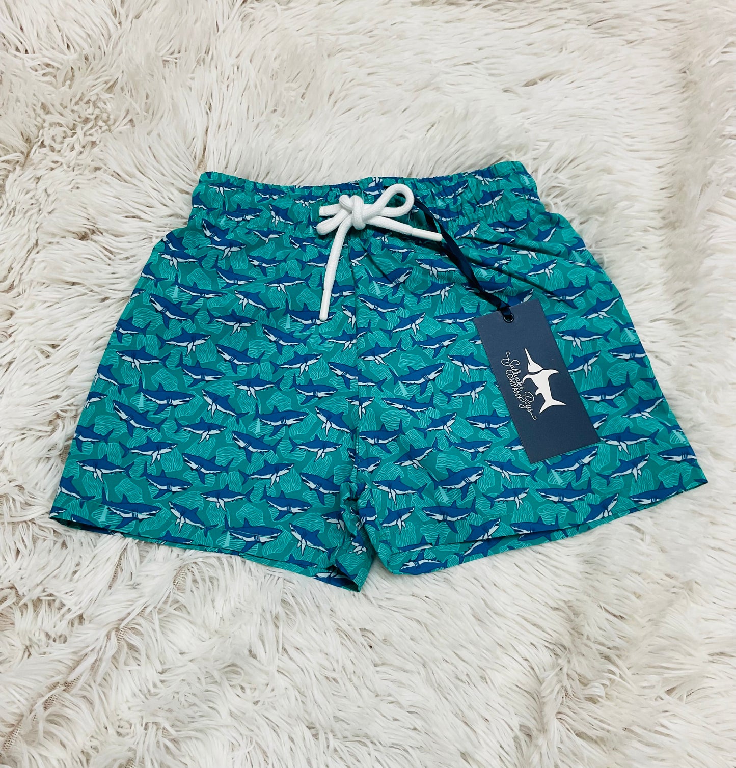 Green Shark Saint Simon Swim Trunk