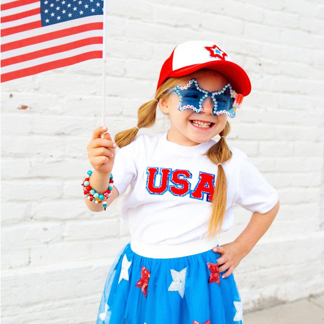 Patriotic Patch Kids Trucker Hat