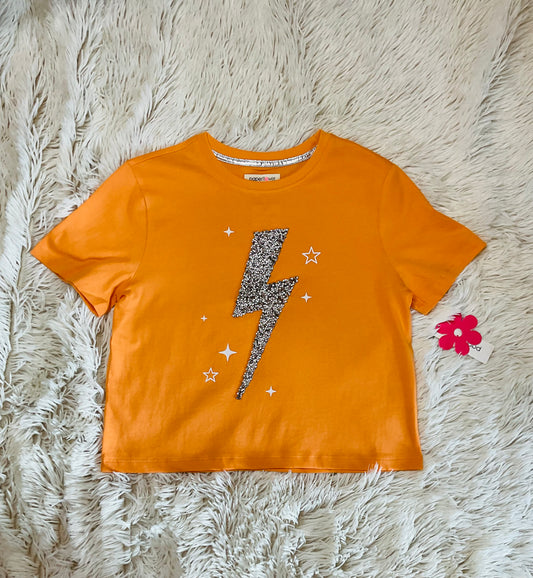 Lightning Bolt Rhinestone Tee