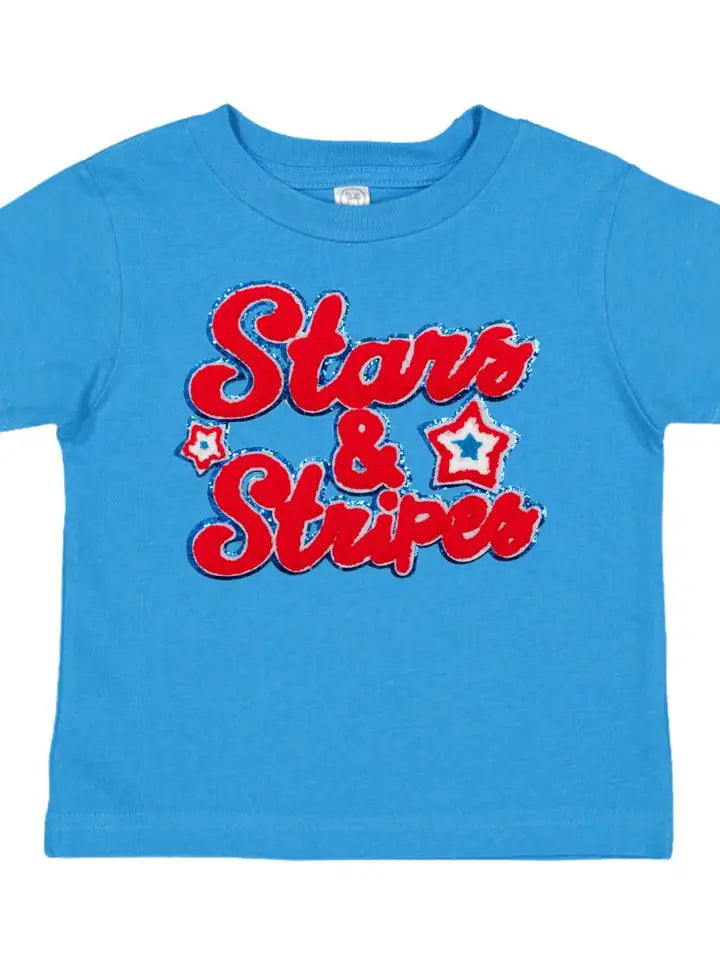 Stars and Stripes Chenille  Patch Tee