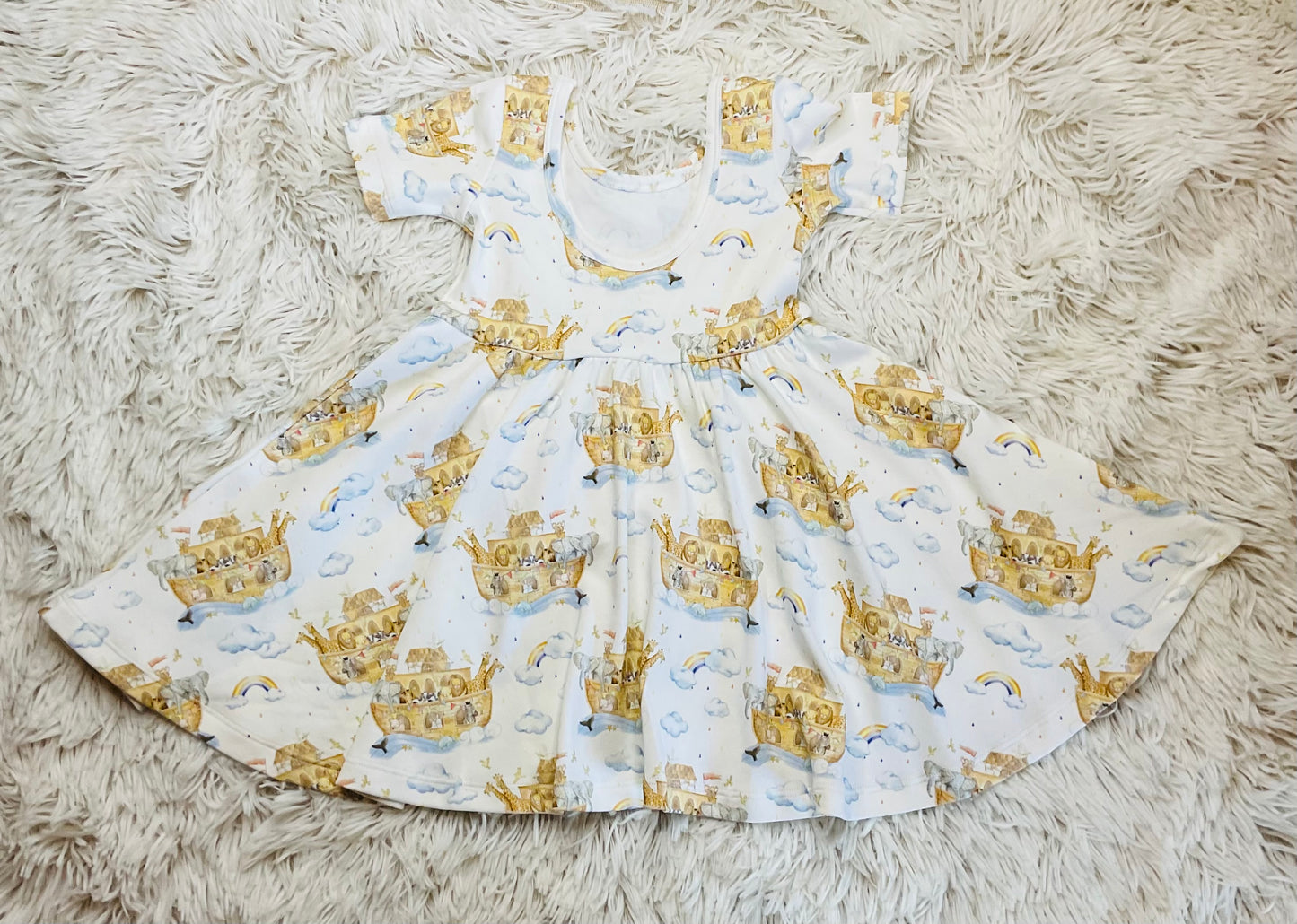 All Aboard Noah's Ark Organic Cotton Dress