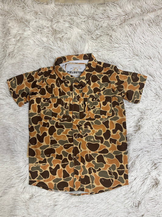 Woodlands Camo Button Down
