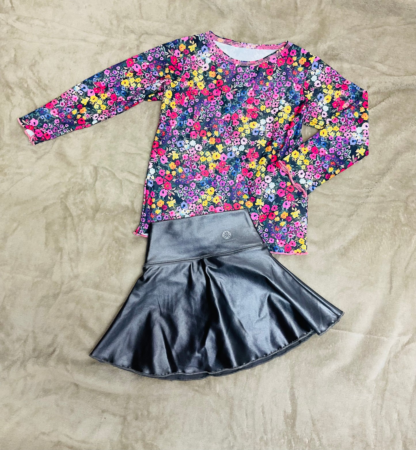 Gunmetal Grey Tennis Skort