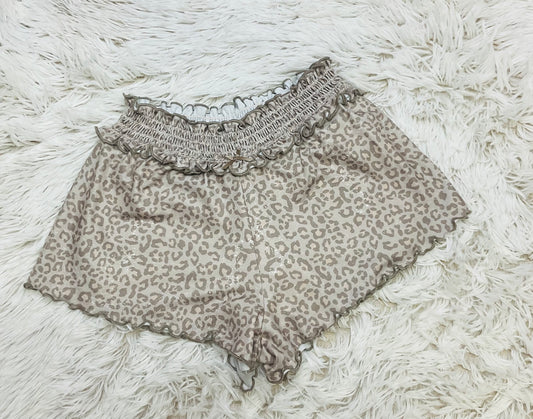 Leopard Ruffle Shorts