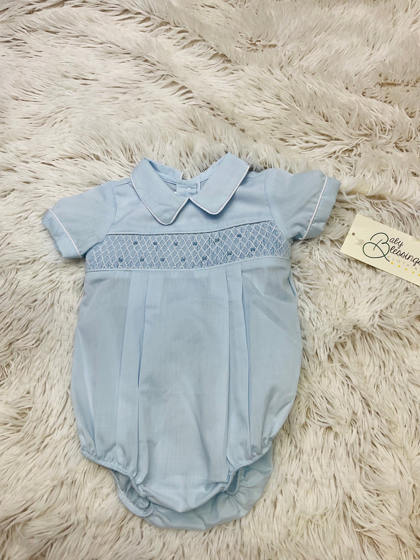 White Over Light Blue Matthew Bubble