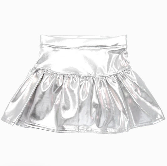 Silver Shimmer Skort