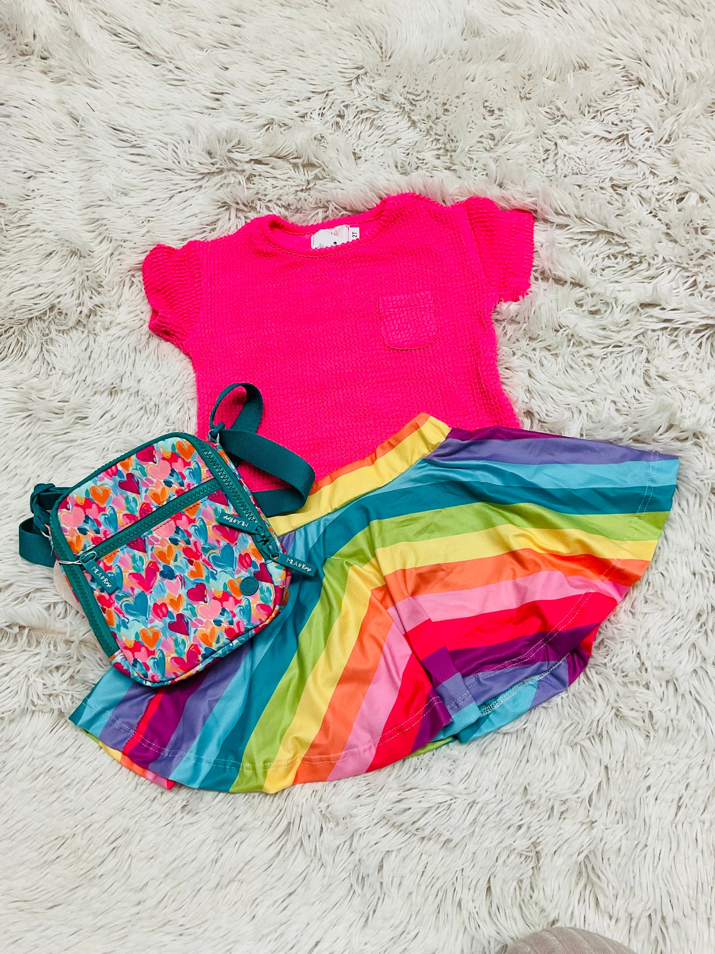 Cheerful Stripes Twirl Skort