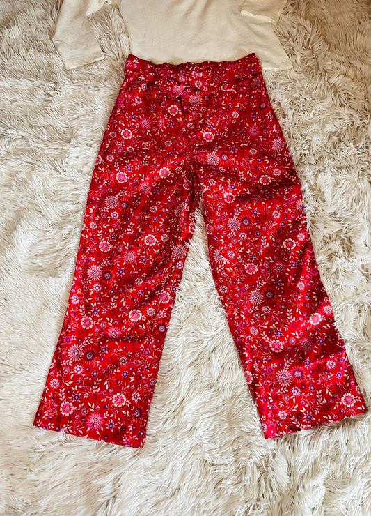 Crimson Paisley Pant