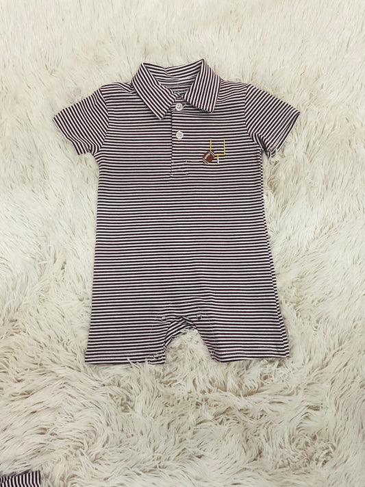 Maroon Game Day Romper