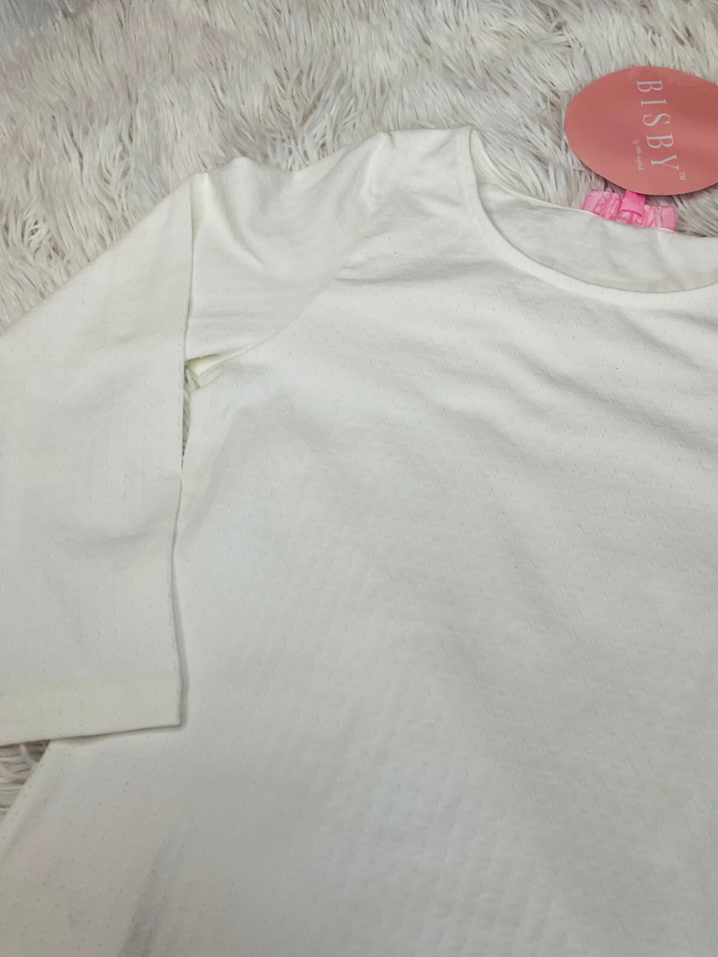 Snow Pointelle Tee