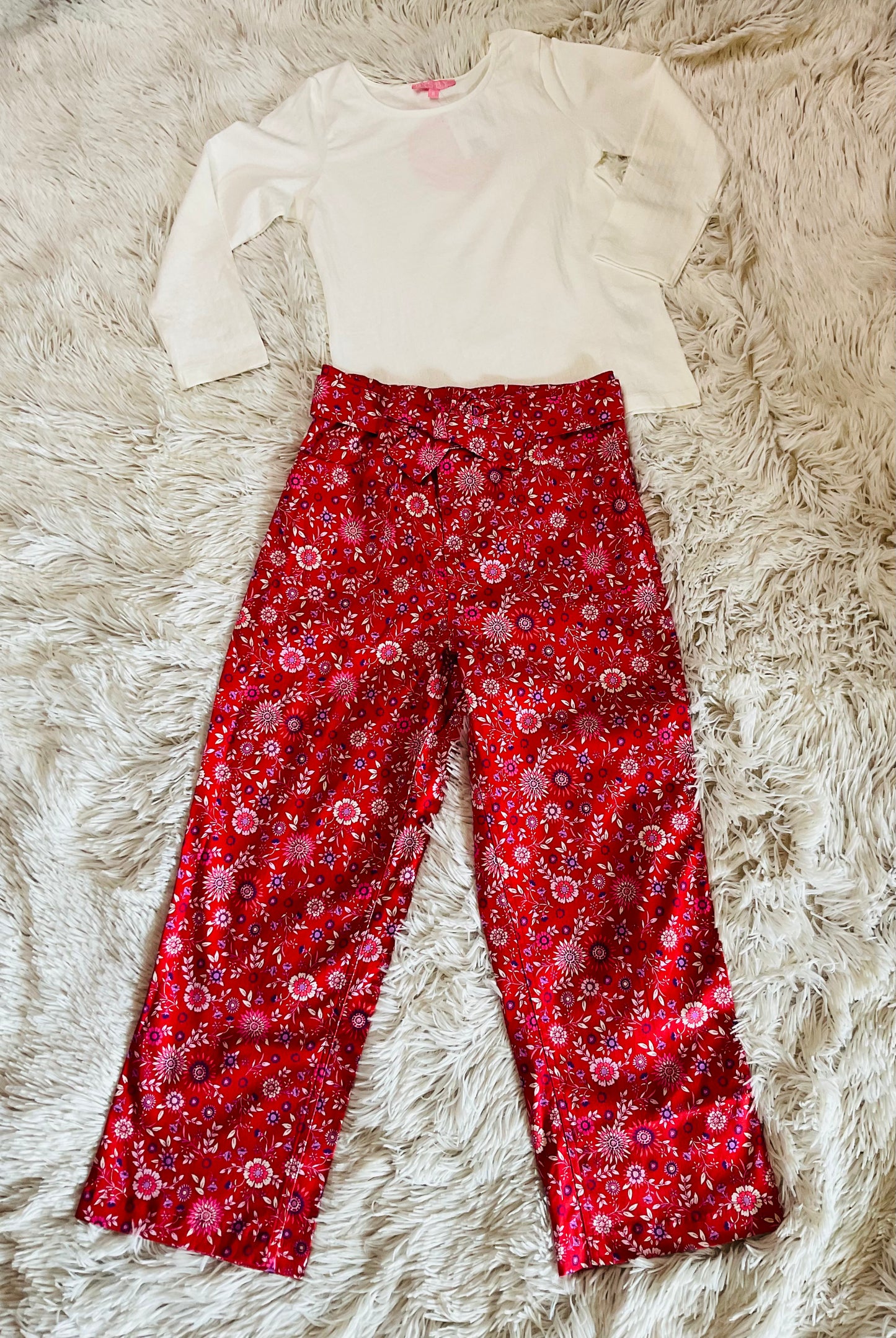 Snow Pointelle Tee