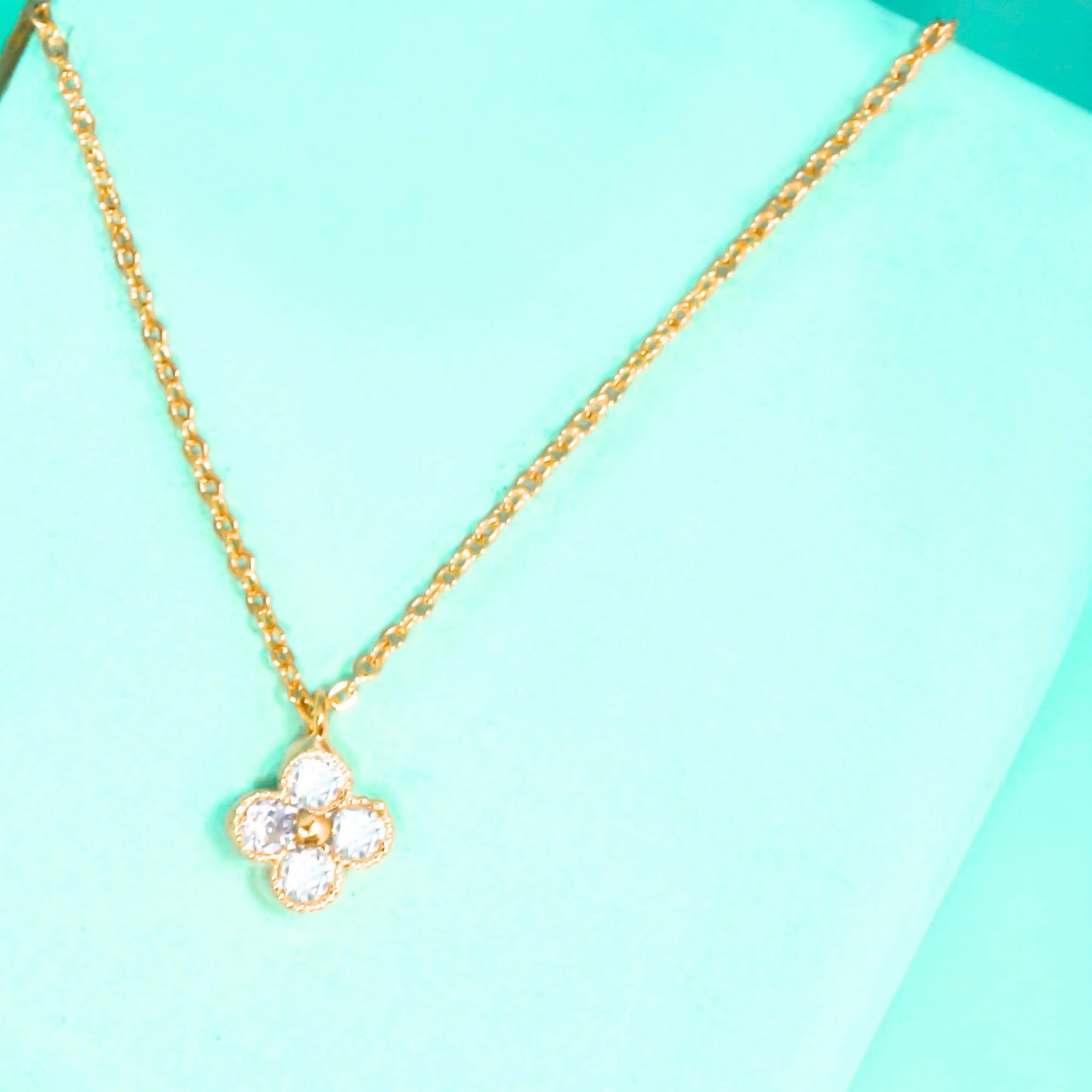 Clover Necklace- Gold Plated