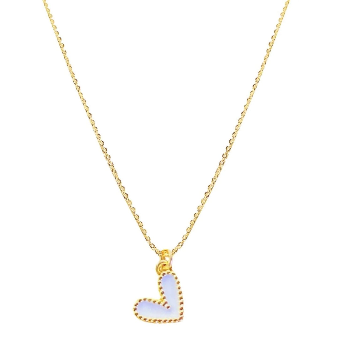 Ivy Heart Gold-plated Charm Necklace