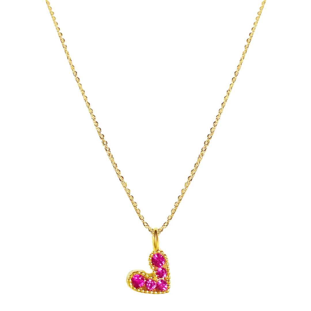 Ruby Gold-plated Charm