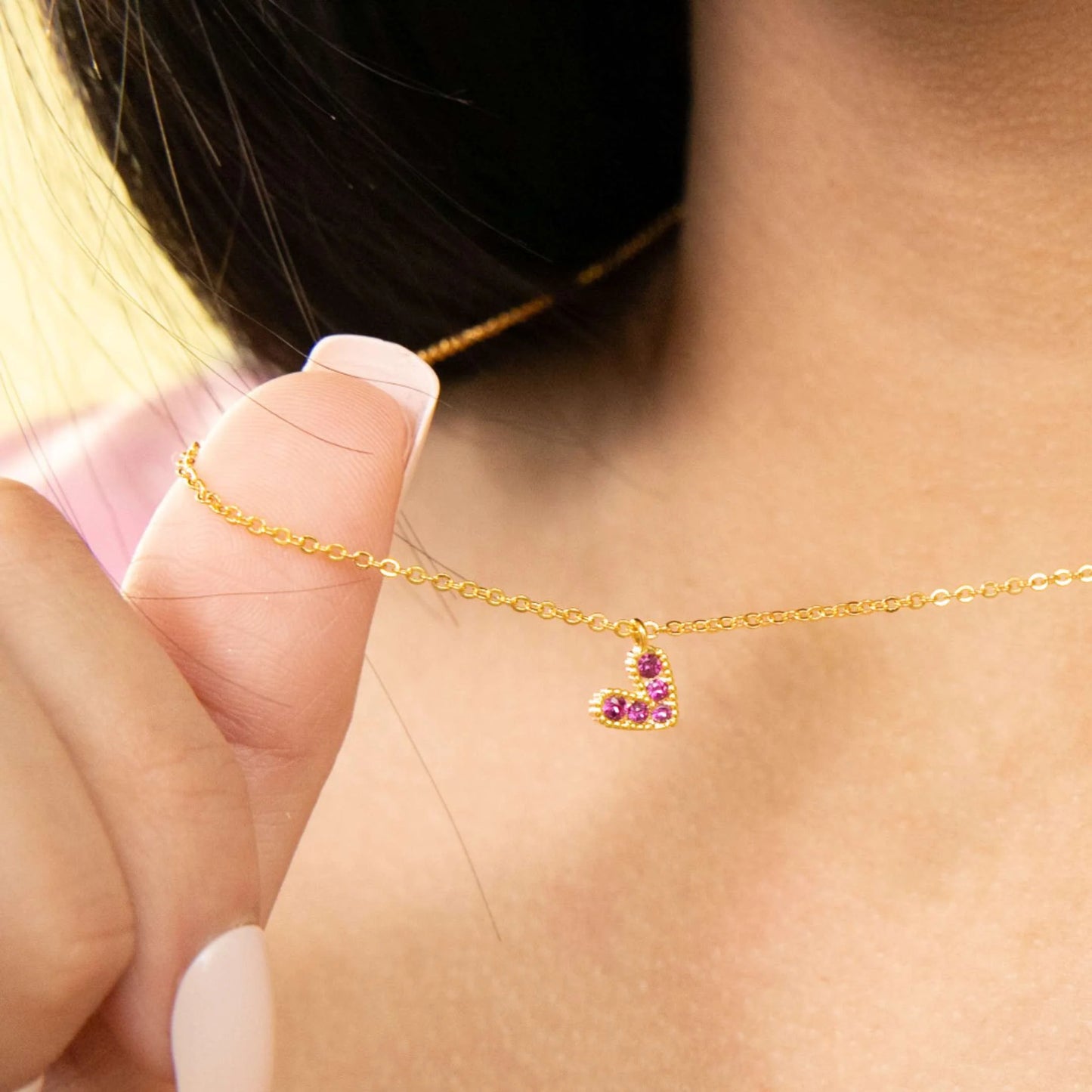 Ruby Gold-plated Charm