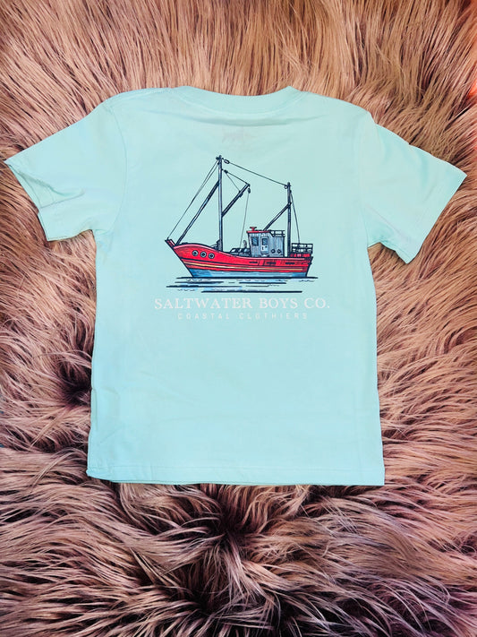 Shrimp Boat Pocket Tee