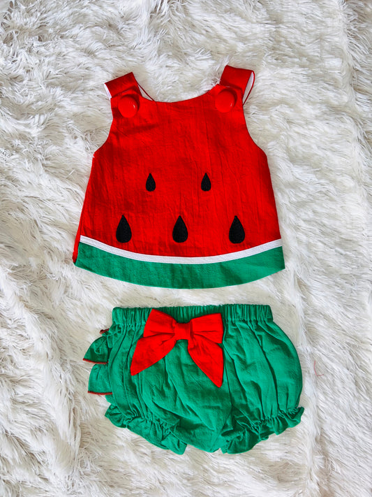 Watermelon Top & Bloomers