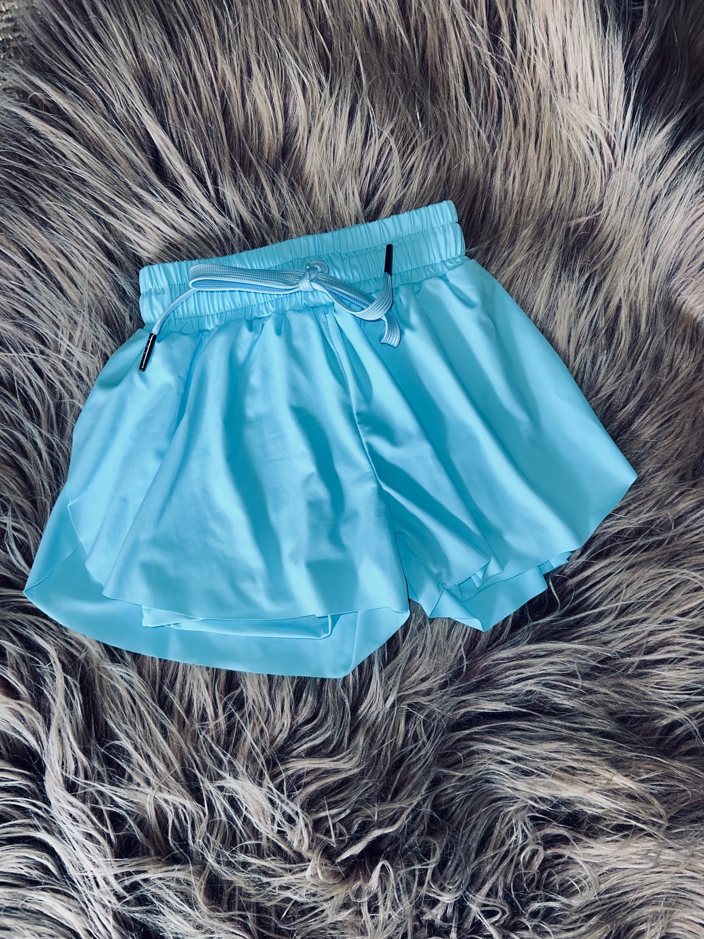 Light Sky Blue Swing Shorts