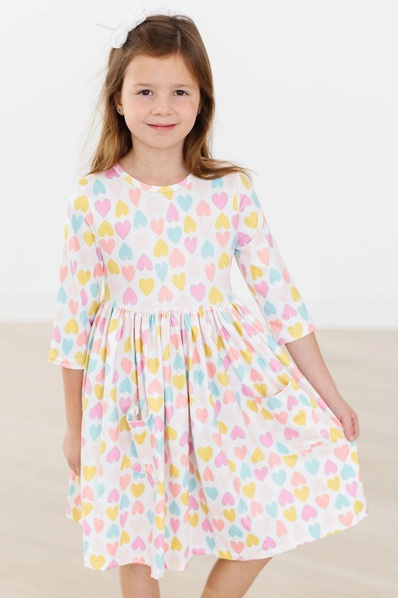 Sweetheart Pocket Twirl Dress