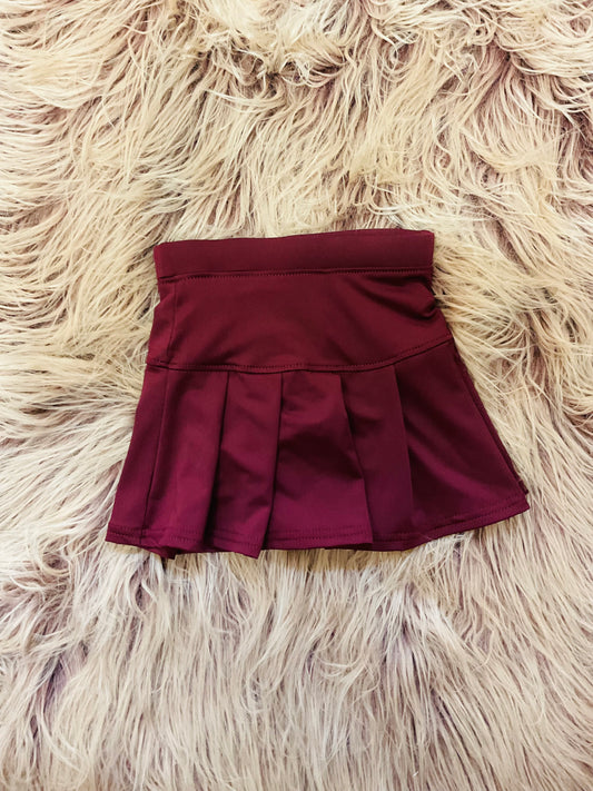 Maroon Tennis Skirt