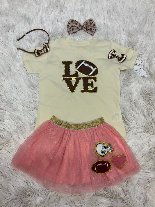 Football Love Patch Tee