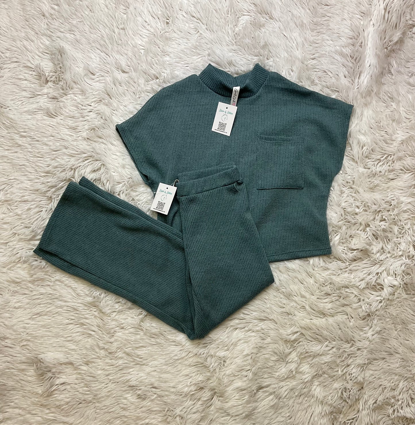 Chest Pocket Mock NecK Top