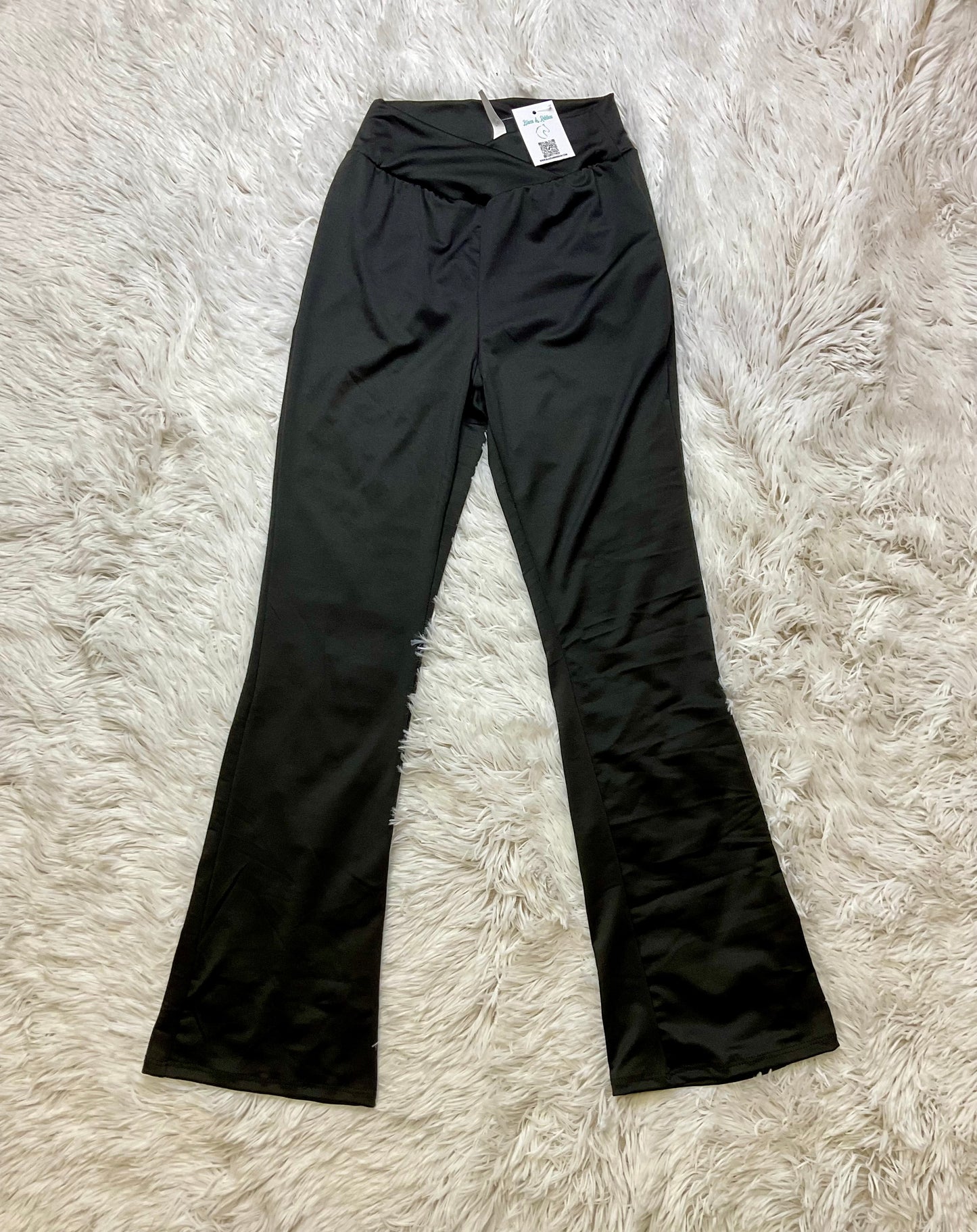 Crossover Waist Flair Pants