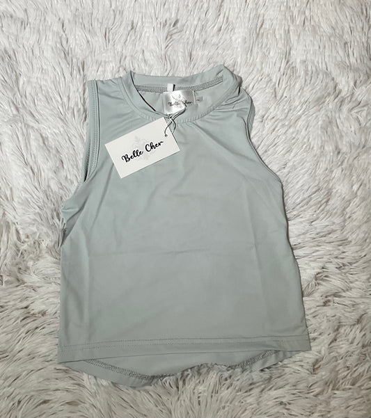 Grey High Low Tank
