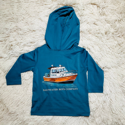 Orange Boat Performance Hoodie