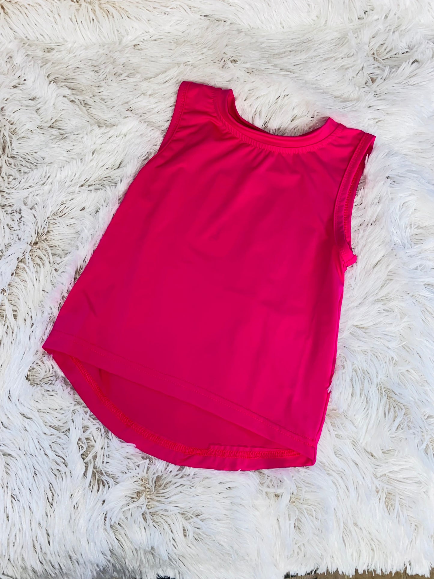 Hot Pink High Low Tank