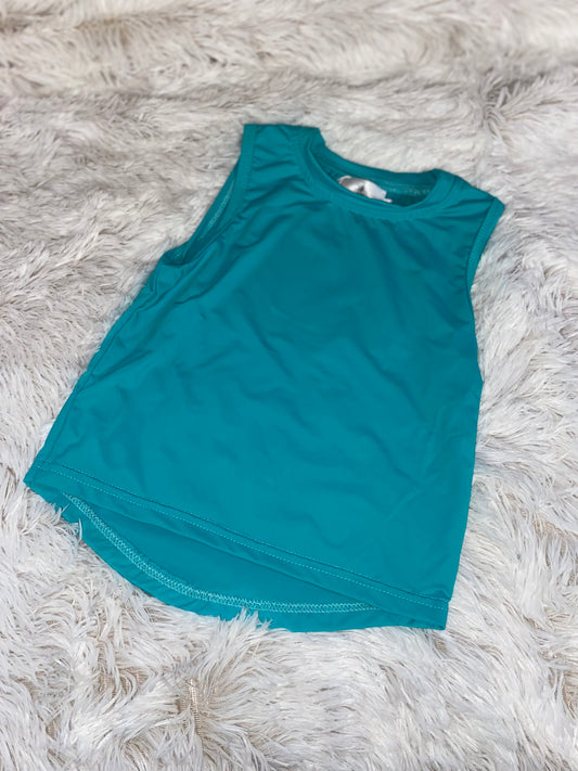 Teal High Low Tank