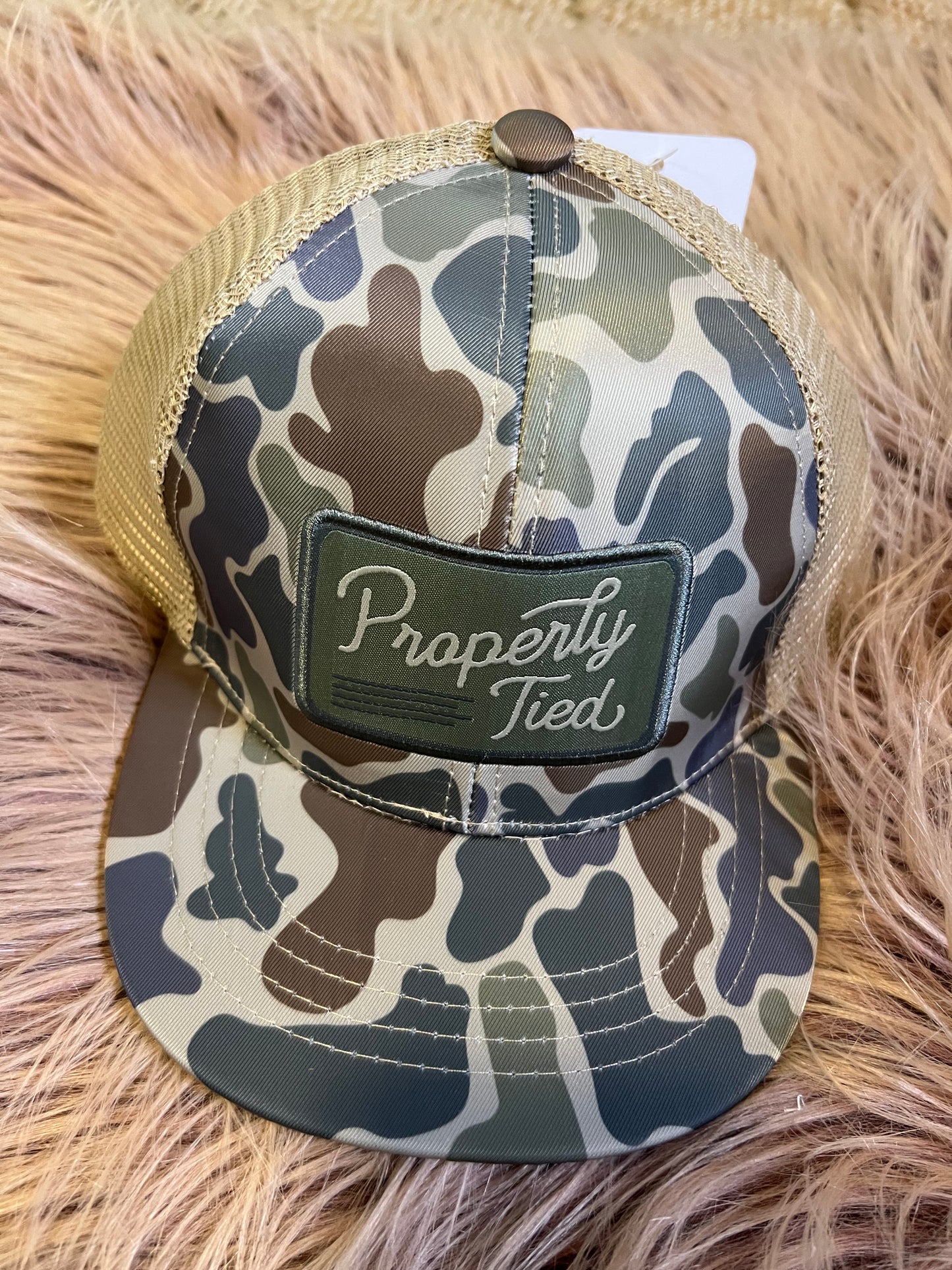 Vintage Trucker Camo Hat